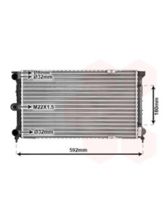 COMPATIBLE CON RADIADOR VOLKSWAGEN TERRA 1.3 D 1.4 D