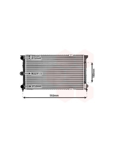 COMPATIBLE CON RADIADOR VOLKSWAGEN TERRA 1.3 D...
