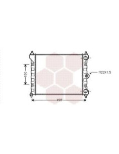 COMPATIBLE CON RADIADOR VOLKSWAGEN POLO II,III 1.0 1.3,G40