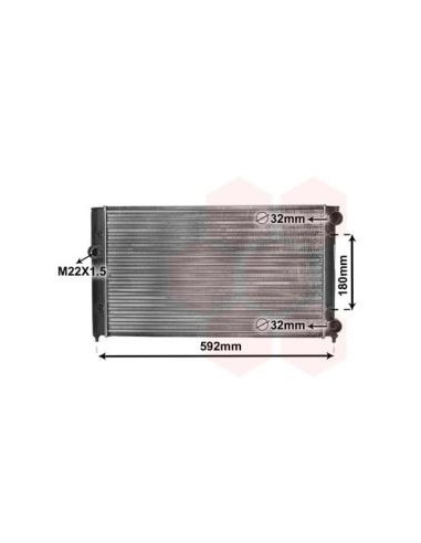 COMPATIBLE CON RADIADOR VOLKSWAGEN GOLF III...