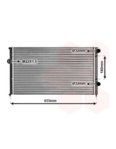 COMPATIBLE CON RADIADOR VOLKSWAGEN GOLF III PASSAT III...