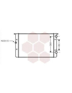 COMPATIBLE CON RADIADOR VOLKSWAGEN GOLF III VENTO 1.9...