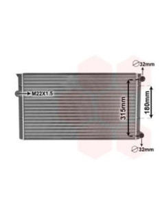 COMPATIBLE CON RADIADOR VOLKSWAGEN GOLF III VENTO 1.6 1.8...