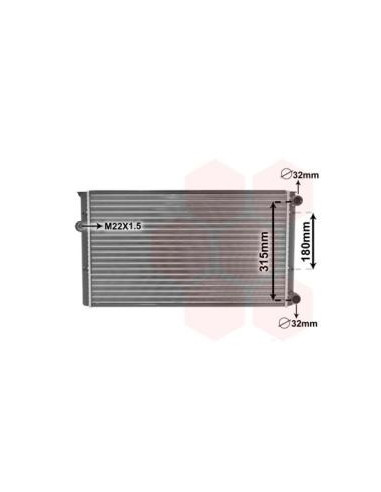 COMPATIBLE CON RADIADOR VOLKSWAGEN GOLF III...