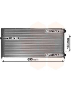 COMPATIBLE CON RADIADOR VOLKSWAGEN GOLF III VENTO 1.6 1.8...
