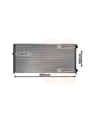 COMPATIBLE CON RADIADOR VOLKSWAGEN GOLF III...