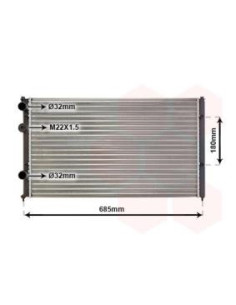 COMPATIBLE CON RADIADOR VOLKSWAGEN CADDY II CORDOBA I...