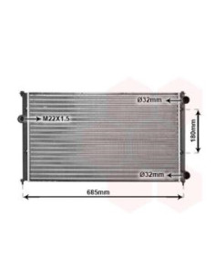 COMPATIBLE CON RADIADOR VOLKSWAGEN CADDY II CORDOBA I...