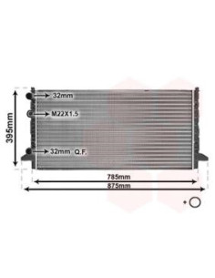 COMPATIBLE CON RADIADOR VOLKSWAGEN PASSAT III 1.6 1.9 TD,...