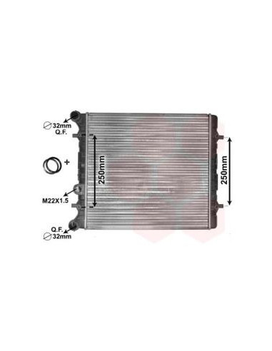 COMPATIBLE CON RADIADOR VOLKSWAGEN BORA GOLF IV...