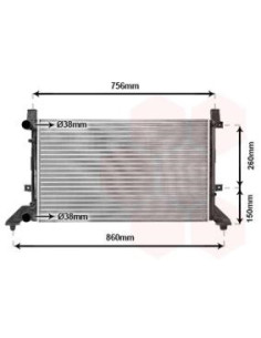 COMPATIBLE CON RADIADOR VOLKSWAGEN LT 2846 II 2DX0AE