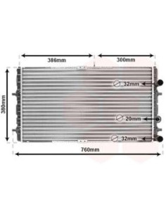 COMPATIBLE CON RADIADOR VOLKSWAGEN CORDOBA I,II IBIZA III...