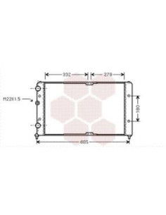 COMPATIBLE CON RADIADOR VOLKSWAGEN POLO CLASSIC 96