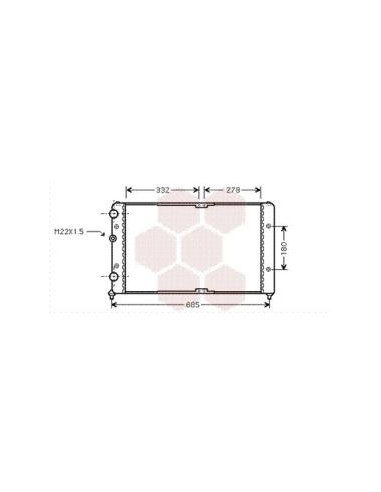 COMPATIBLE CON RADIADOR VOLKSWAGEN POLO CLASSIC 96