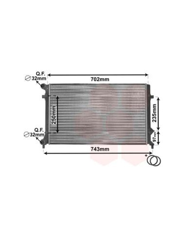 COMPATIBLE CON RADIADOR VOLKSWAGEN GOLF 1.4 08...