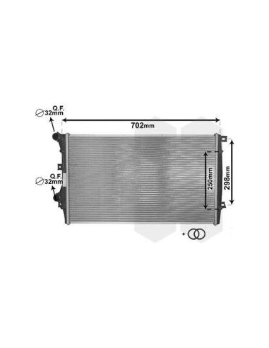 COMPATIBLE CON RADIADOR AUDI A3 1.9 TDI 03