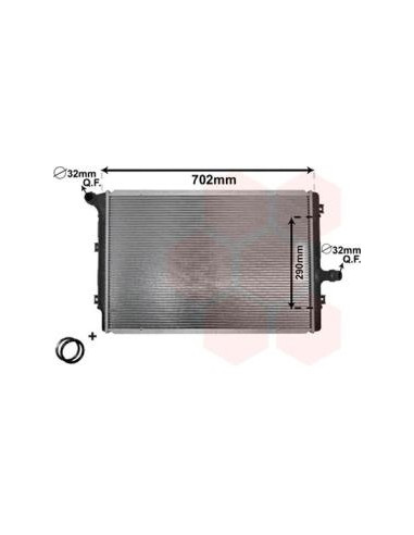 COMPATIBLE CON RADIADOR AUDI A3 2.0 TDI 03