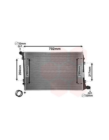 COMPATIBLE CON RADIADOR AUDI A3 2.0 TDI 2005