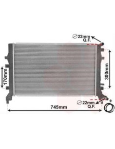 COMPATIBLE CON RADIADOR AUX VOLKSWAGEN GOLF VI OCTAVIA...