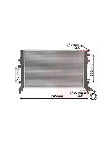 COMPATIBLE CON RADIADOR AUX VOLKSWAGEN GOLF VI...