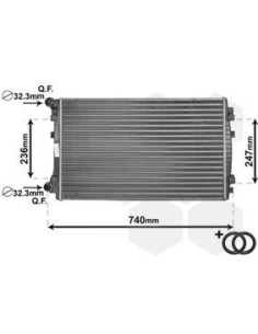 COMPATIBLE CON RADIADOR AUDI A3 1.2 1.4 2013 SEAT LEON 2012