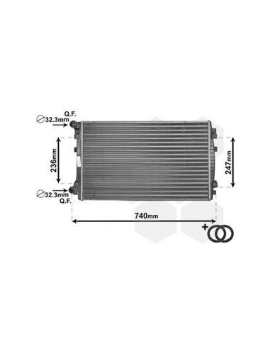COMPATIBLE CON RADIADOR AUDI A3 1.2 1.4 2013...