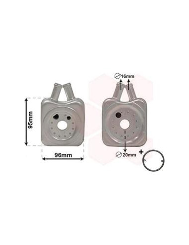 COMPATIBLE CON RADIADOR OLEO AUDI A3 A4 A6...