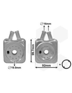 COMPATIBLE CON RADIADOR OLEO AUDI A3 1.9TDI A4 FABIA...