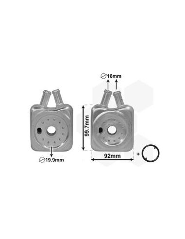 COMPATIBLE CON RADIADOR OLEO AUDI A3 1.9TDI A4...