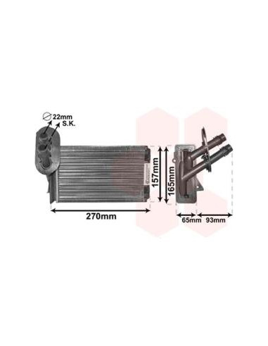 COMPATIBLE CON RADIADOR CALEFACCION VOLKSWAGEN...