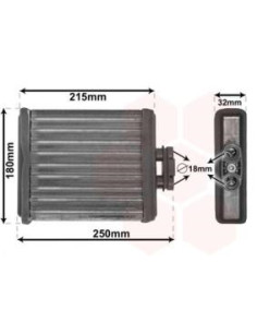COMPATIBLE CON RADIADOR CALEFACCION VOLKSWAGEN CORDOBA...