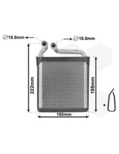 COMPATIBLE CON RADIADOR CALEFACCION VOLKSWAGEN GOLF V...