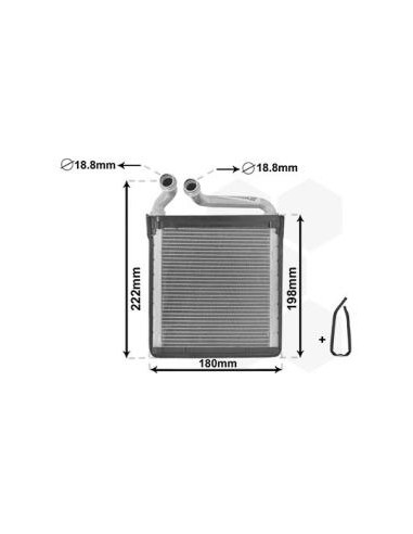 COMPATIBLE CON RADIADOR CALEFACCION VOLKSWAGEN...