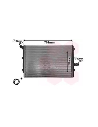 COMPATIBLE CON RADIADOR AUDI A3 LEON PASSAT 2.0...