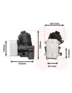 COMPATIBLE CON RADIADOR OLEO SEAT IBIZA IV 1.2TDI POLO...