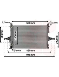 COMPATIBLE CON VOLVO S60 C70 S80 V70 01 RADIADOR