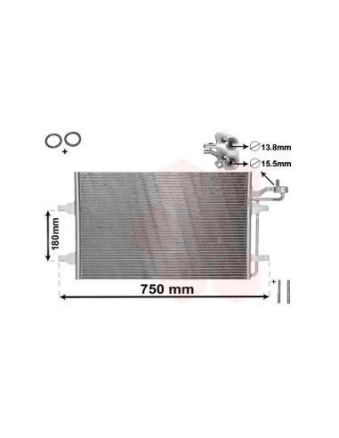 COMPATIBLE CON VOLVO C30 S40 2003 CONDENSADOR
