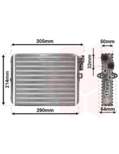 COMPATIBLE CON VOLVO S80 RADIADOR CALEFACCION