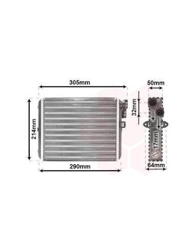 COMPATIBLE CON VOLVO S80 RADIADOR CALEFACCION