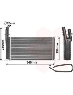 COMPATIBLE CON RADIADOR CALEFACCION ALFA ROMEO 166 00