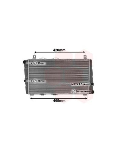 COMPATIBLE CON RADIADOR VOLKSWAGEN 130 FAVORIT...