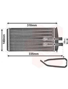 COMPATIBLE CON RADIADOR CALEFACCION FELICIA I 1.3 1.6