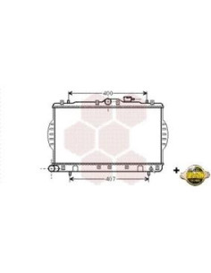 COMPATIBLE CON RADIADOR HYUNDAI ACCENT 1.3 1.5 9400