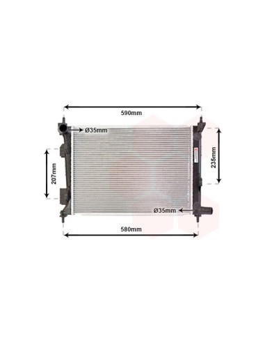 COMPATIBLE CON RADIADOR KIA RIO HYUNDAI I20 1.2...