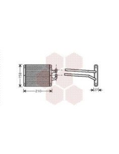 COMPATIBLE CON RADIADOR CALEFACCION KIA PICANTO BA
