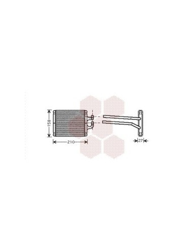 COMPATIBLE CON RADIADOR CALEFACCION KIA PICANTO BA