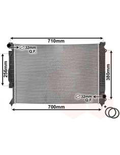COMPATIBLE CON RADIADOR AUDI A4 8D2 B5