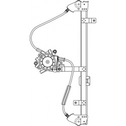 AUDI A6 2004 ELEVALUNAS TRASERO ELECTRICO (SIN MOTOR)...