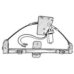 RENAULT MEGANE 95-02 ELEVALUNAS ELECTRICO TRASERO IZQUIERDO