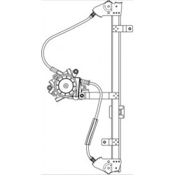 SKODA FABIA 07 ELEVALUNAS ELECTRICO DELANTERO IZQUIERDO...